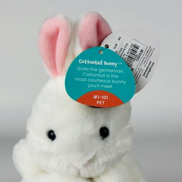Aurora World Plush - Palm Pals - Cottontail Bunny (5 inch) - Stuffed Plush - Picture 5 of 5